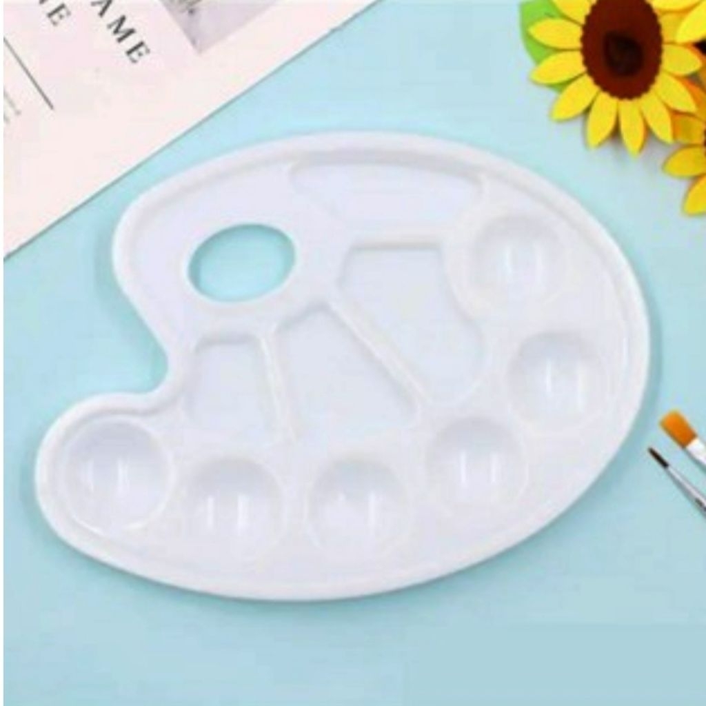 

Palet Piring lukis cat palet lukis tempat cat