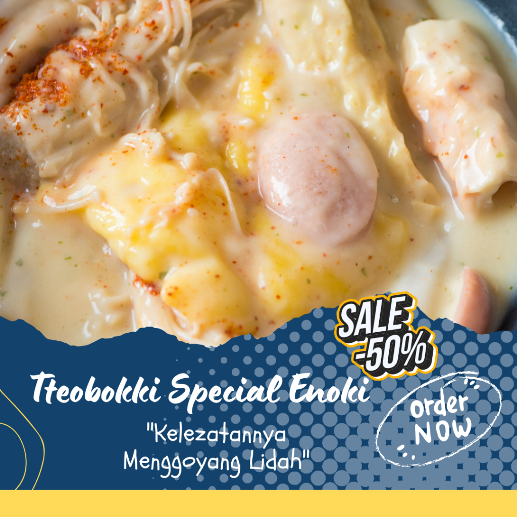 

Cheesy Carbonara Ttoekbokki Spesial Enoki | enoking_id