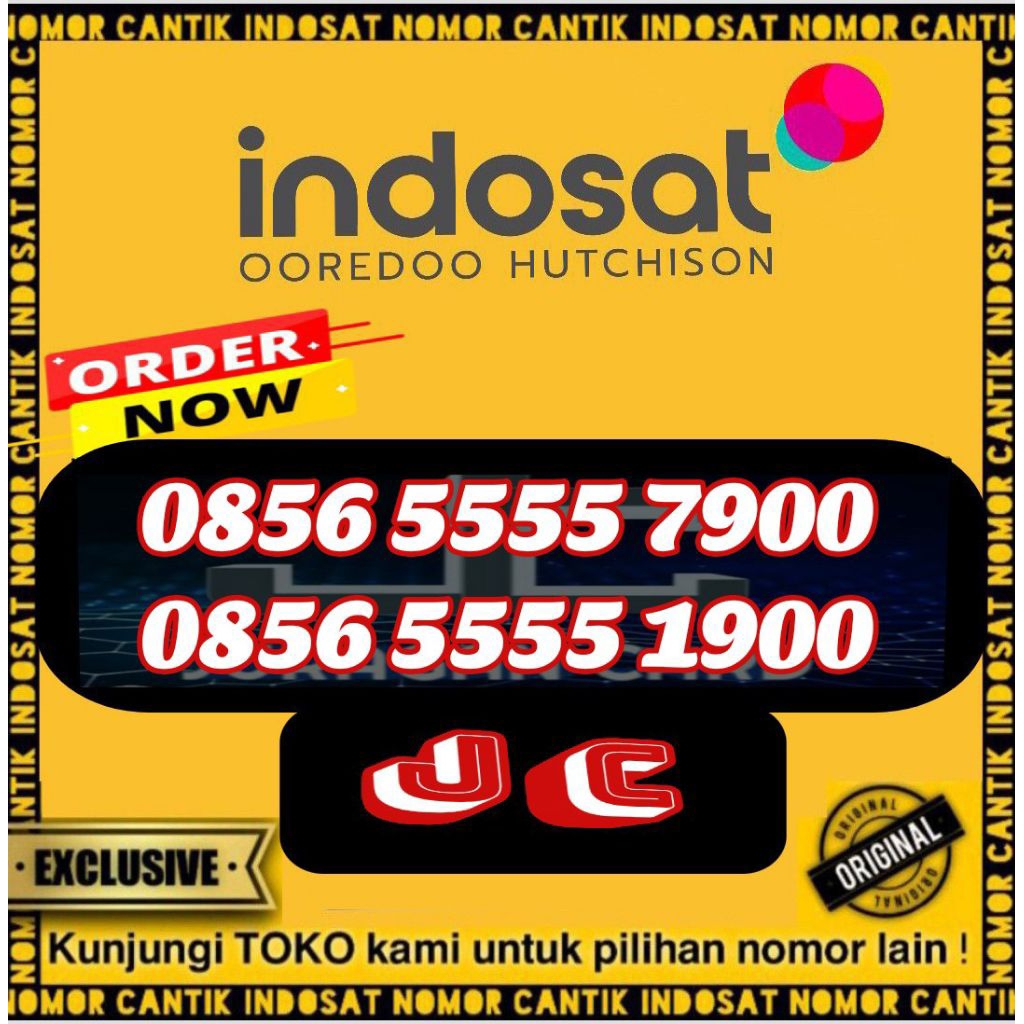 nomor cantik Indosat im3 Ooredoo kwartet lima ratusan 7900 1900 murah promo simpel