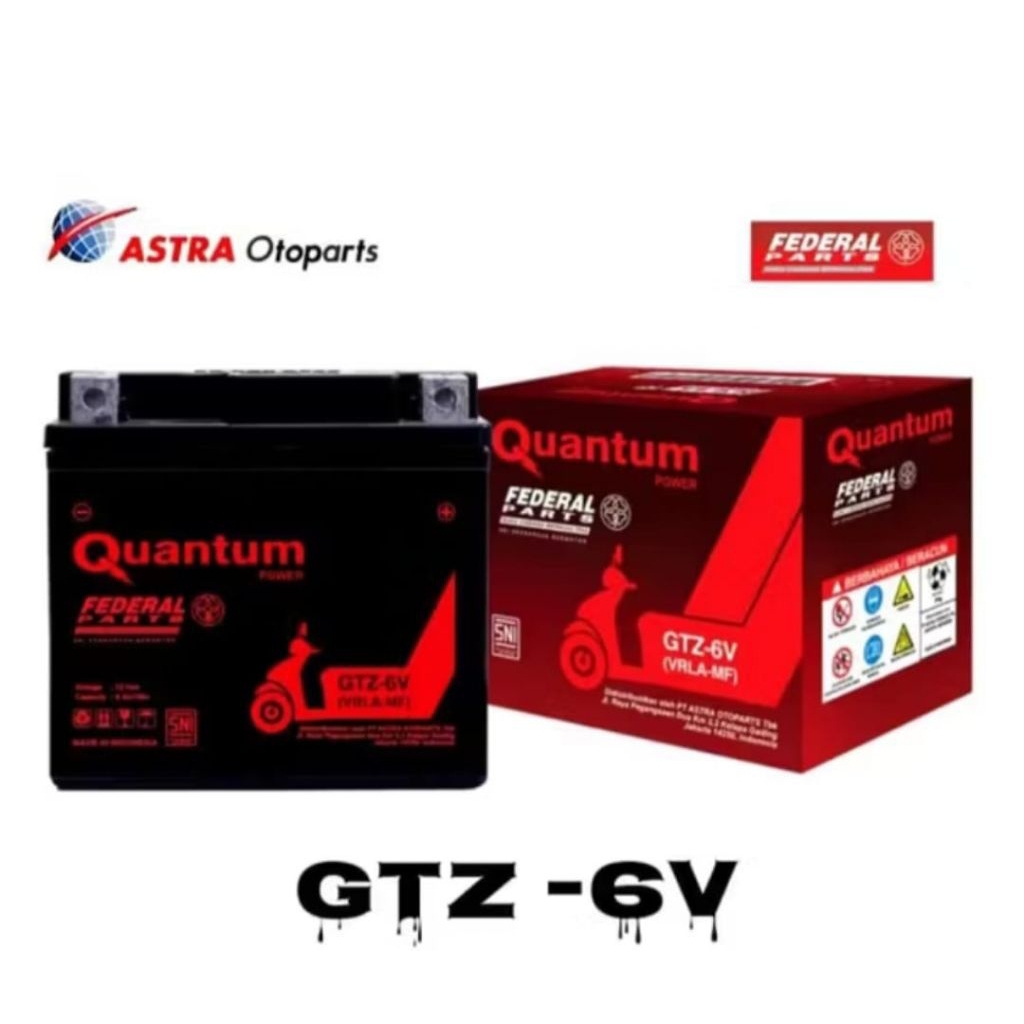 AKI BATTERY QUANTUM VARIO 125 CB150R CB 150 R NMAX NEW GTZ - 6V FEDERAL PARTS