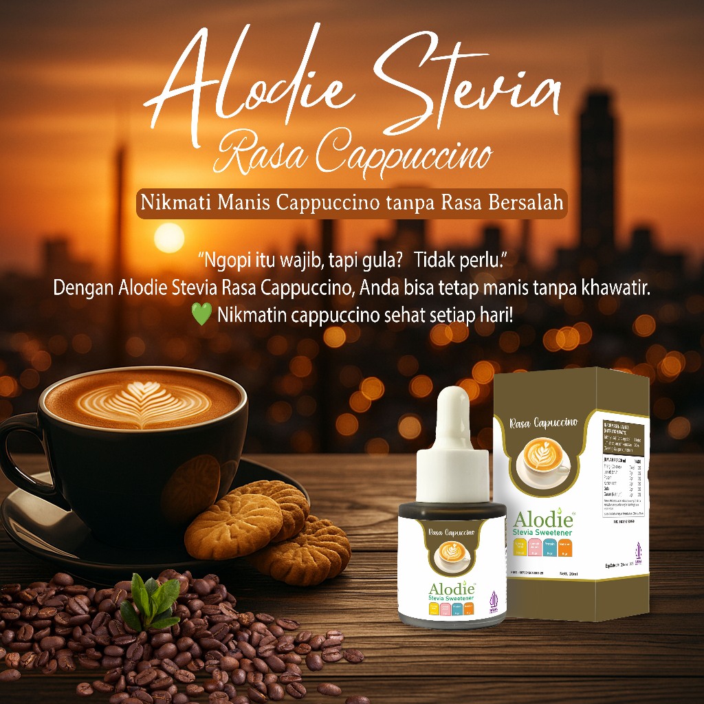 

Stevia Alodie Natural Sweetener Rasa Capuccino