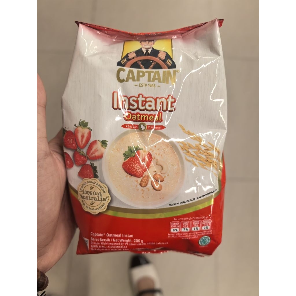 

200GR CAPTAIN INSTANT OATMEAL. CAPTAIN 200GR. CAPTAIN OAT. CAPTAIN OATMEAL