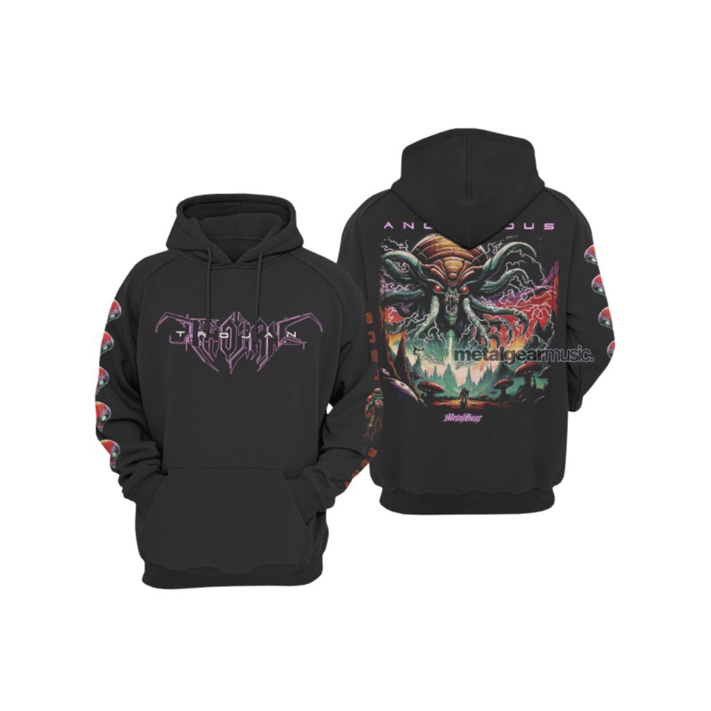 HOODIE - TROJAN - ANOMALOUS / SWEATER BAND METAL ORIGINAL / HOODIE DISTRO