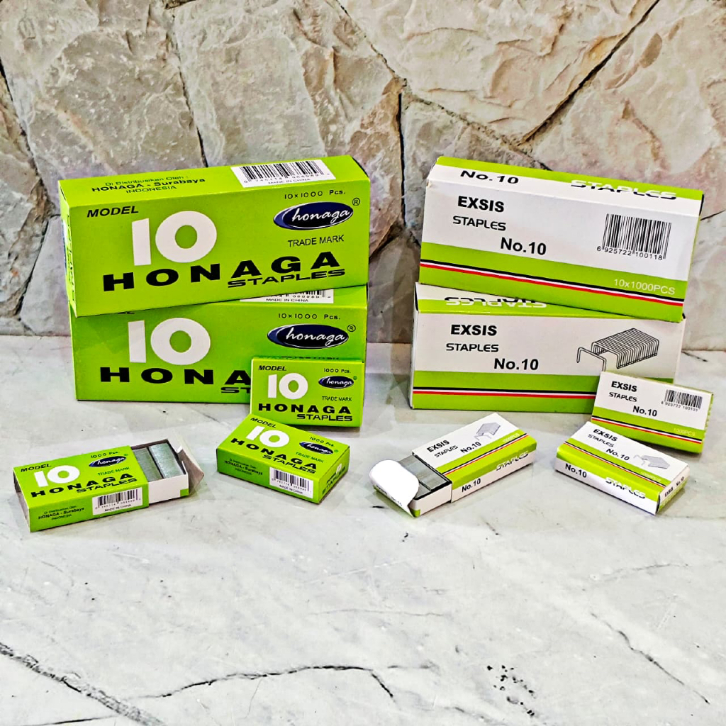 

SATU PACK ( 10 BOX KECIL ) Isi Staples Kecil No. 10 Murah
