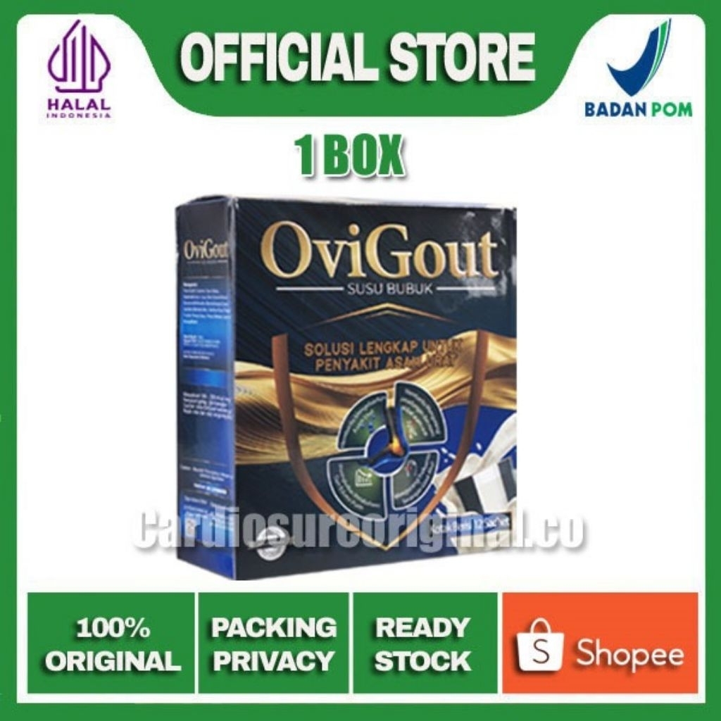 

OVIGOUT ® OviGout Original (1 Box) Susu Bubuk Asam Urat - OviGout Atasi Nyeri Sendi Akibat Asam Urat