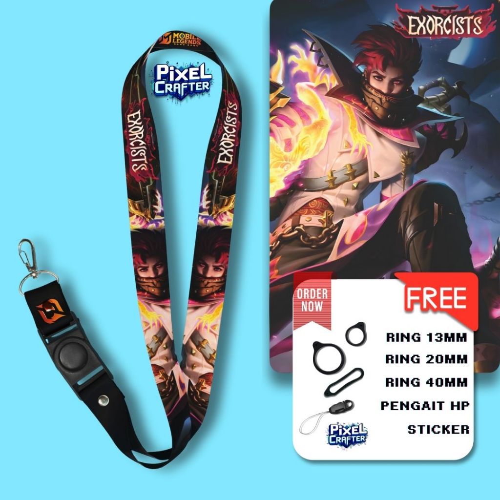 

LANYARD MLBB GRANGER EXORCISTS | GANTUNGAN HP | GANTUNGAN KUNCI | GANTUNGAN ID CARD