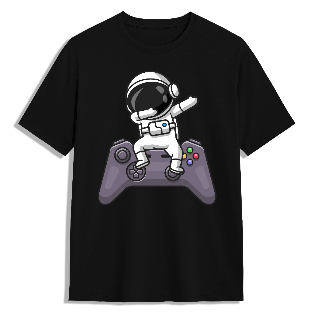 Kaos Game Cute Astronaut - Kaos Pria Kain Katun Premium Cotton Combed 24s