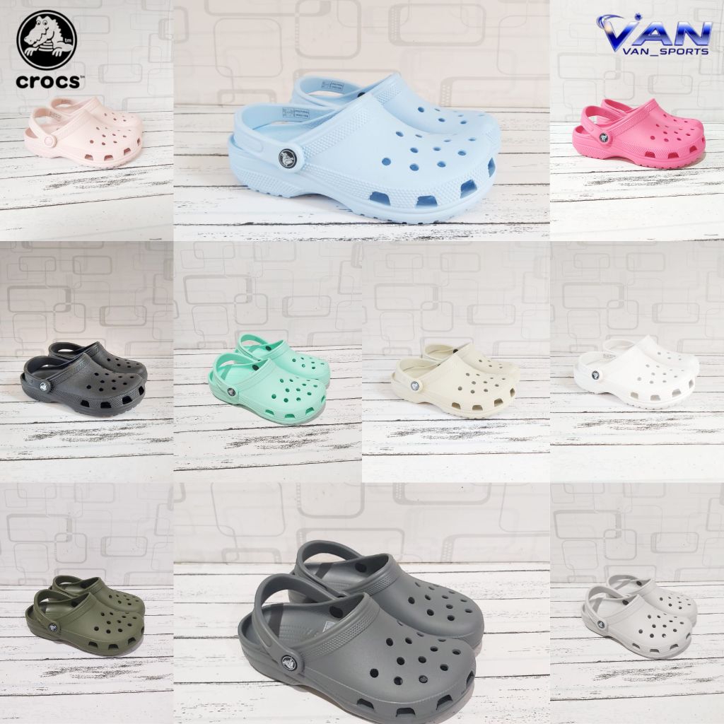 SANDAL CROCS CLASSIC CLOG-CROCS CLASSIC CLOG-CROCS PRIA/WANITA