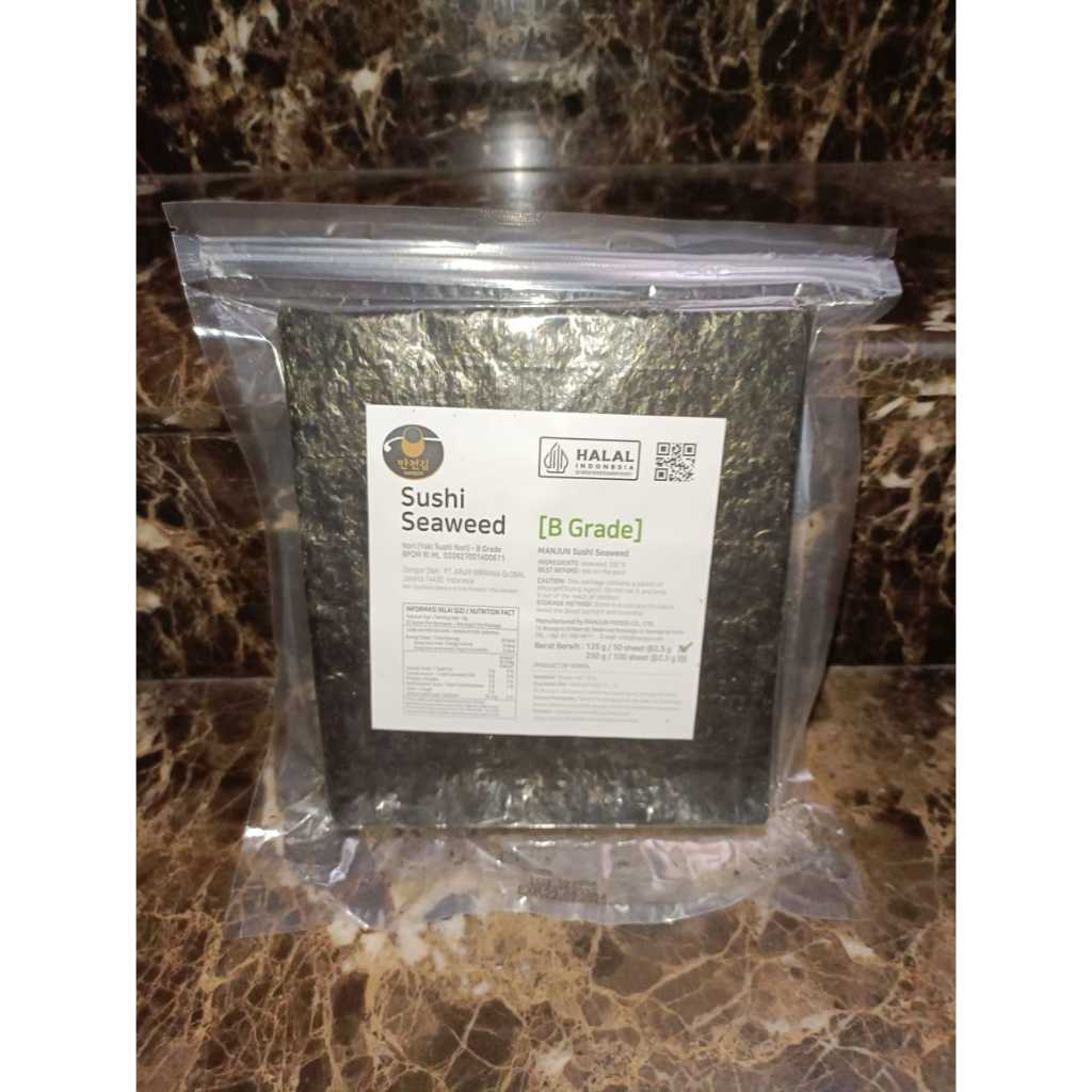 

Sushi Nori Manjun Yaki Sushi Nori Rumput Laut HALAL 50 Lembar