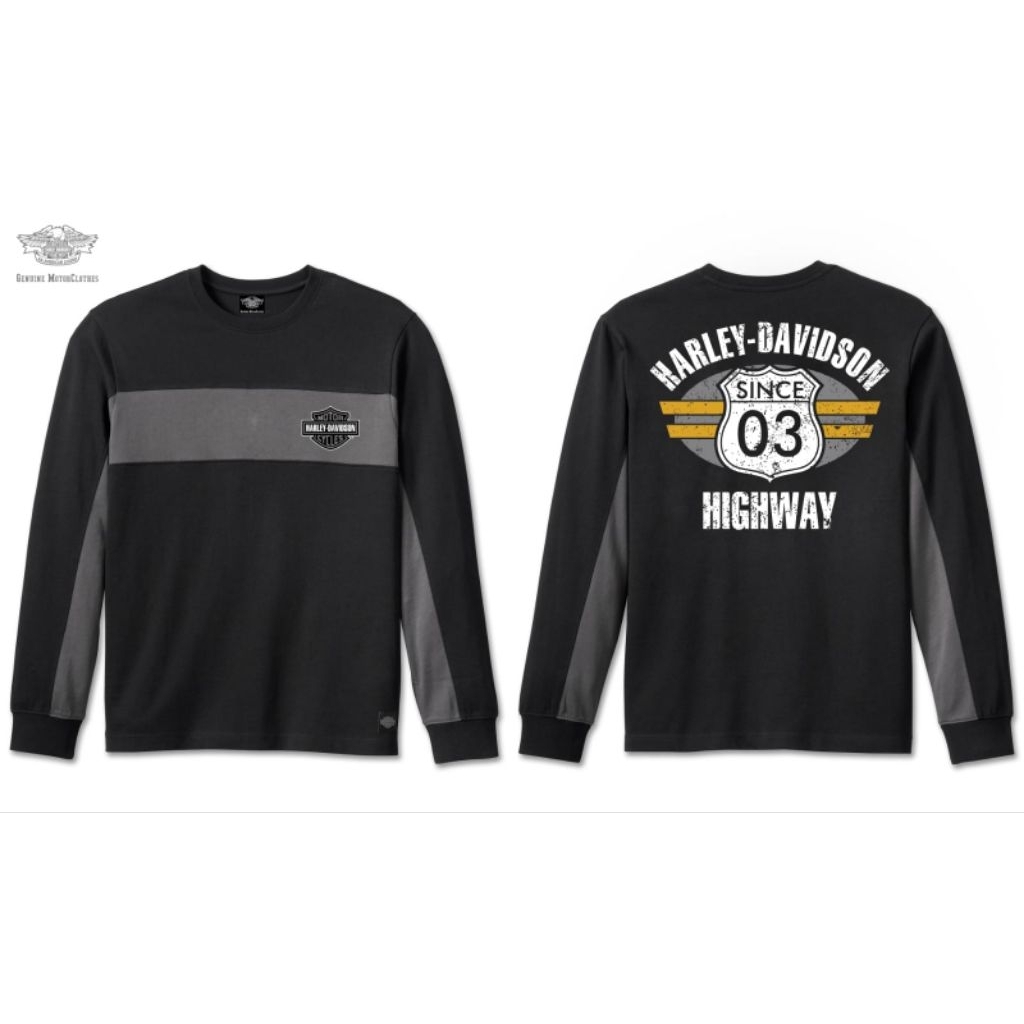 T-Shirt Harley Davidson | T-shirt panjang Harley Davidson | Kaos panjang harley davidson