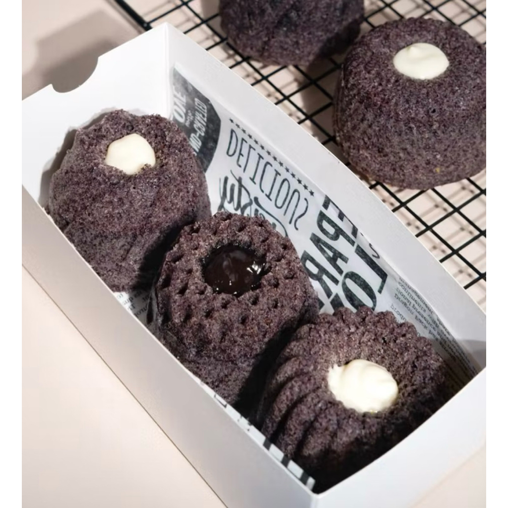 Bolu ketan hitam keju lumer mini isi 3/pcs