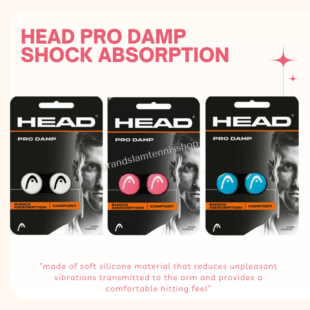 Head Pro Damp Shock Absorption / Peredam Senar Raket Tenis