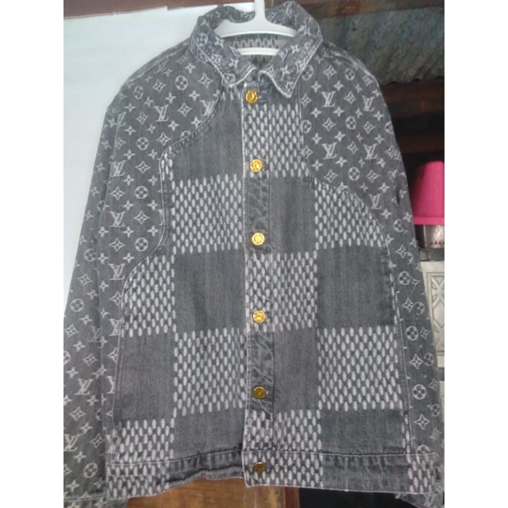 Jaket lv denim x nigo