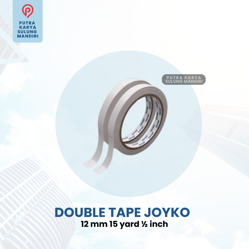 

Joyko Double Tape Ukuran 1/2 Inch