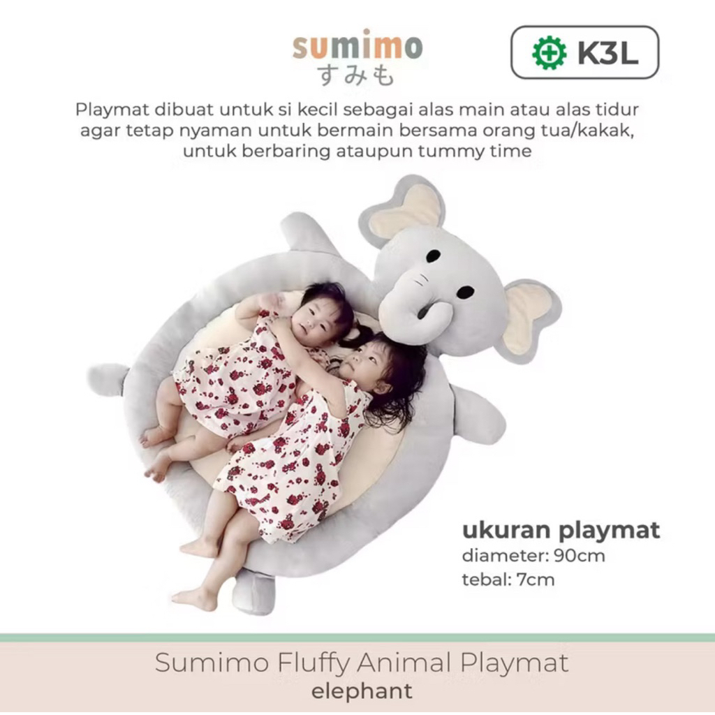 Sumimo Fluffy Animal Playmat / Alas Main / Alas Tidur