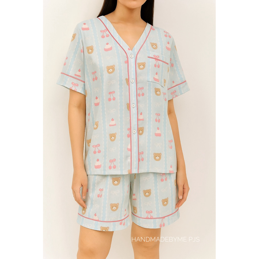 Rilakkuma sweets pajamas set adult | baju tidur Vneck tanpa kerah