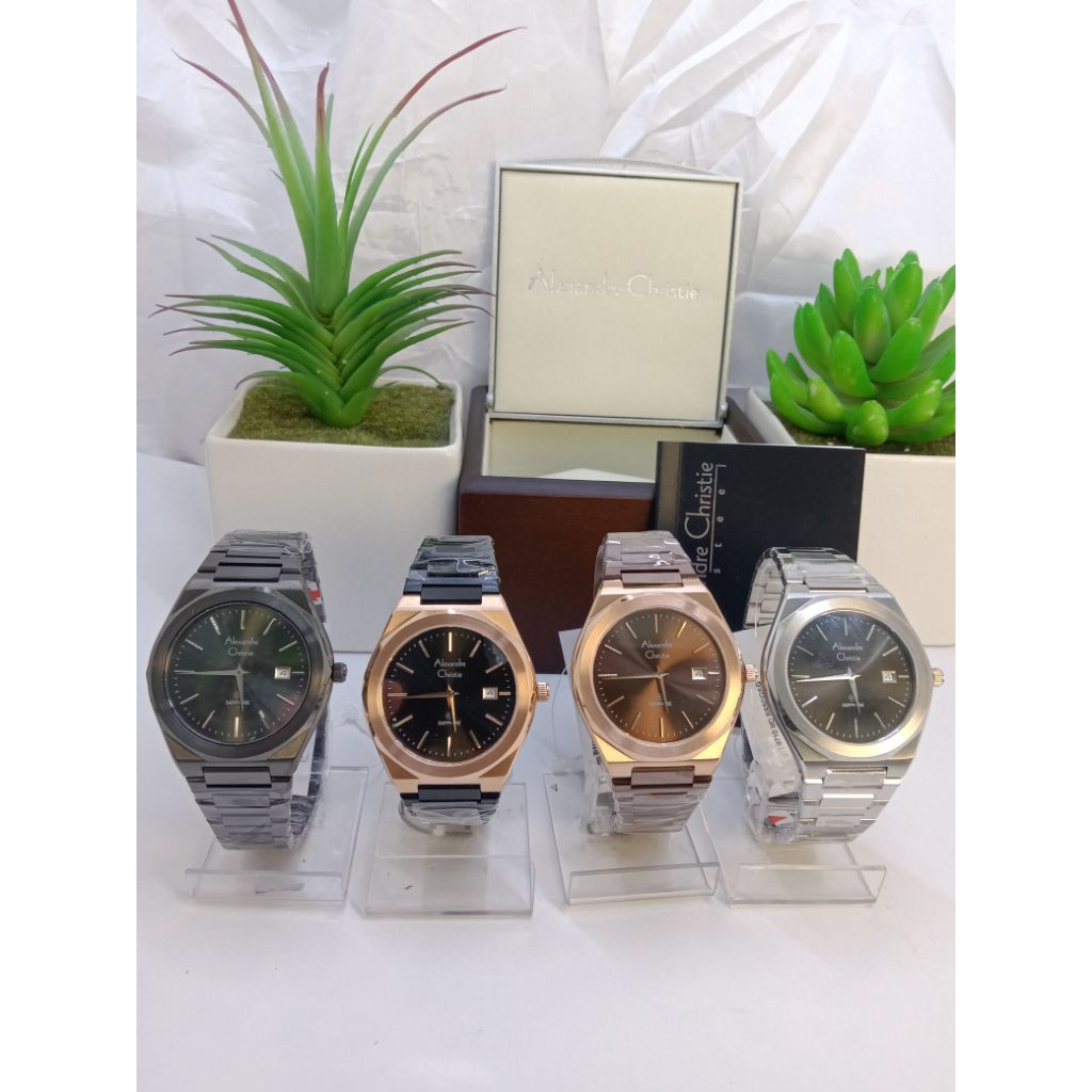 Jam tangan pria & wanita Alexandre Christie AC 8710 MD/LD Stainless Steel Original & Garansi