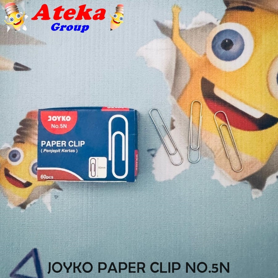 

[1 BOX KCL] JOYKO PAPER CLIP NO.5N KLIP KERTAS JUMBO