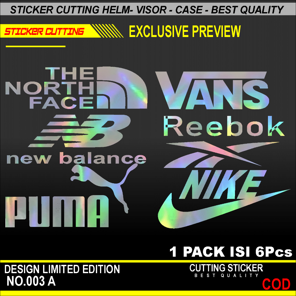 

STICKER CUTTING HOLOGRAM DESIGN LIMITID EDITION ISI 6 PCS
