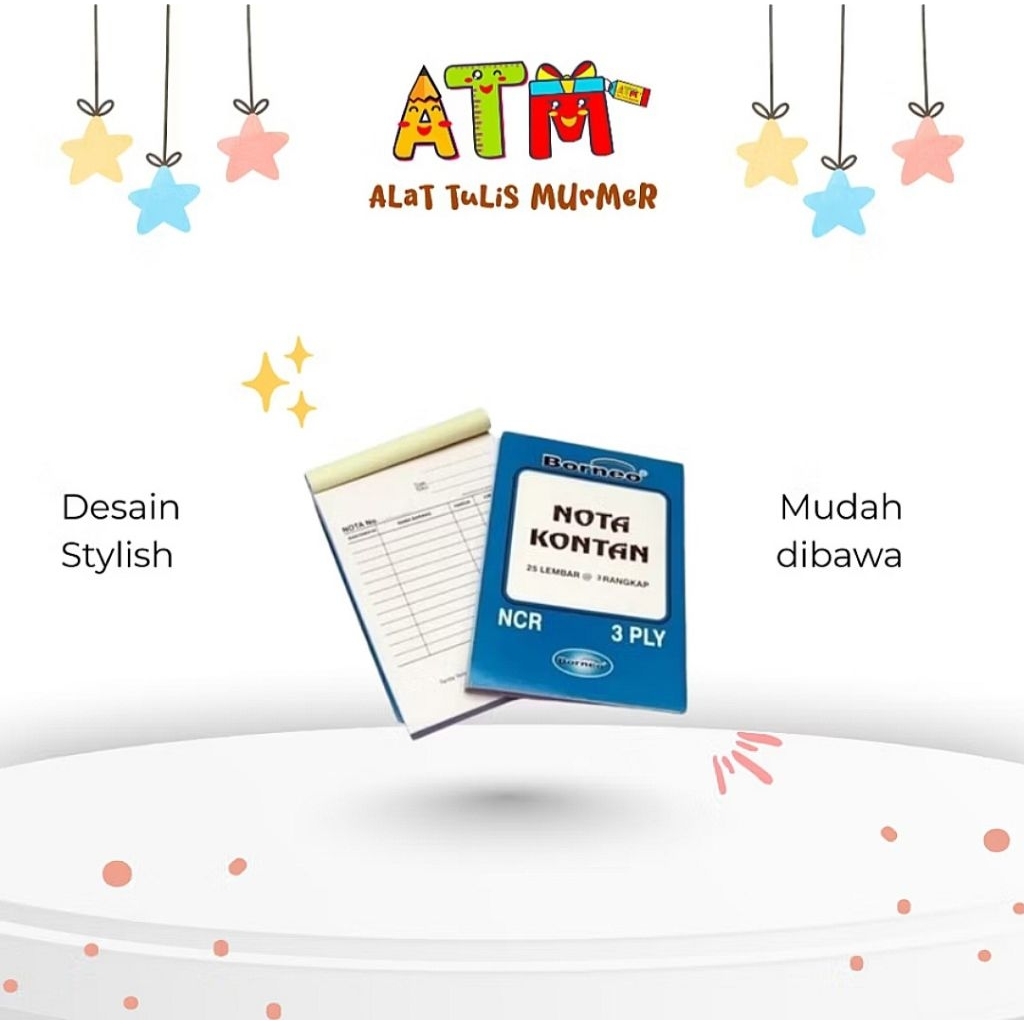 

Nota/Bon/Faktur/Nota NCR Borneo Besar-3ply/1pack