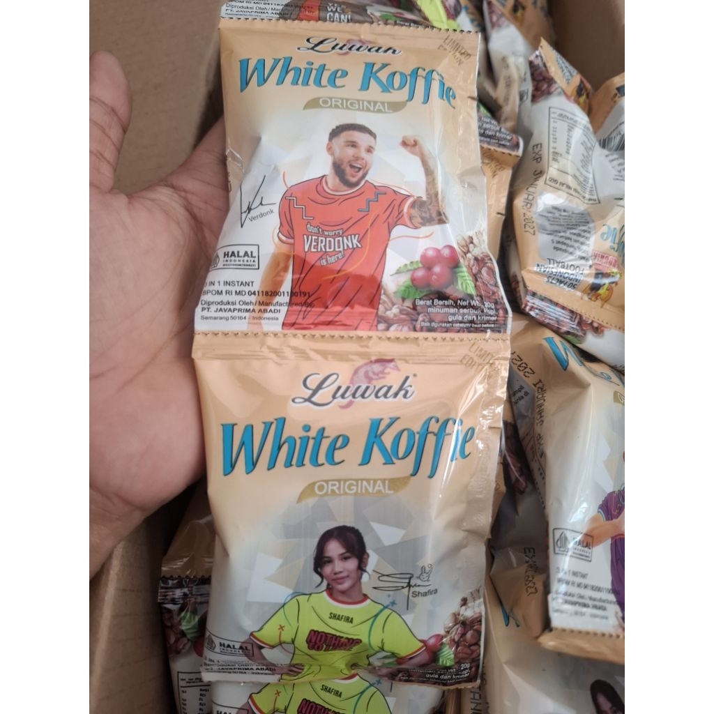 

Kopi Luwak White Koffie 1 Renteng Isi 12 Sachet Murah / Luwak White Koffie Sachet Murah