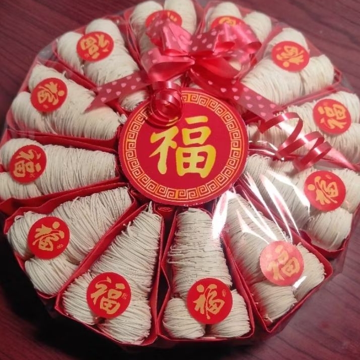 

MISUA MISOA isi 8 pcs / 12 pcs / 13pcs lunguek lun guek halal edisi imlek / sembahyang / hadiah