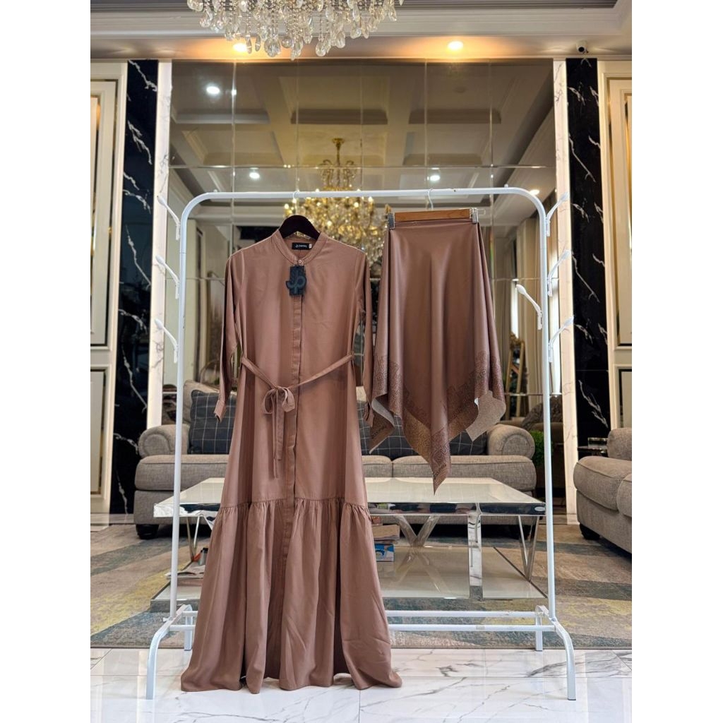 Mella dress by Journey✔️gamis polos, gamis by journey, gamis simple