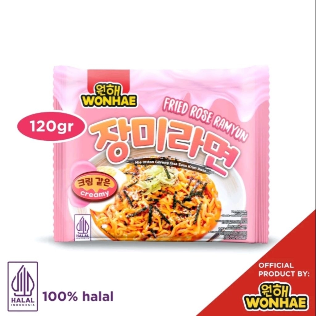 

Wonhae Fried Rose Ramyun 120g