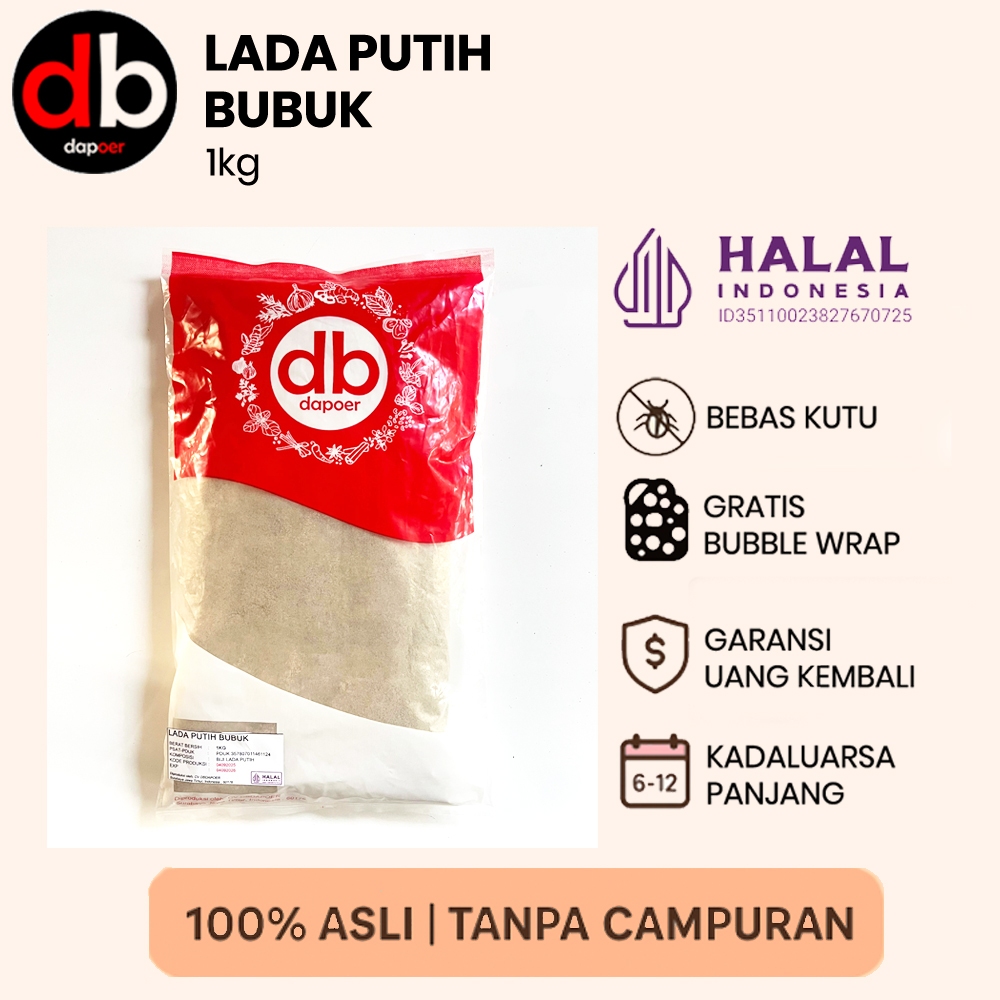 Lada Putih 1kg Merica Putih