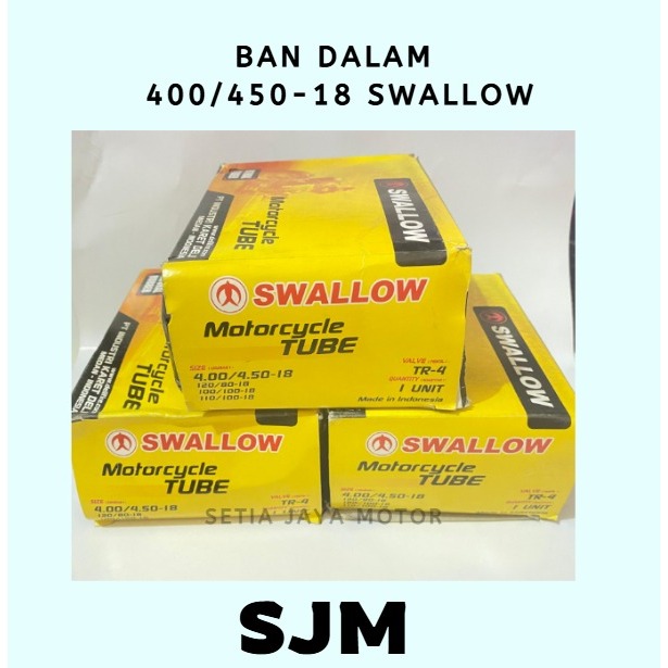 BAN DALAM MOTOR 400/450 RING 18 SWALLOW