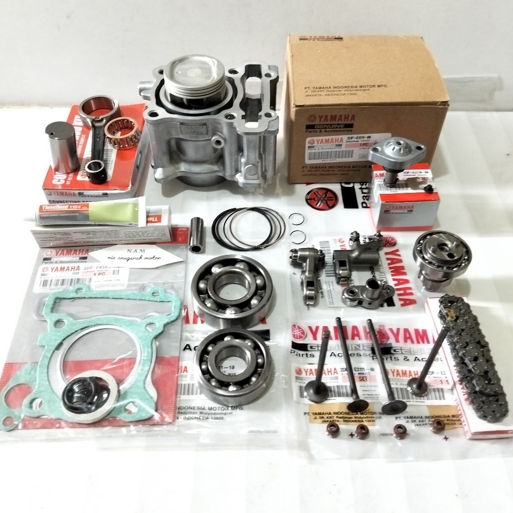 Blok seher cylinder Yamaha 2DP paket 11 aitem n-max old lama 155 n-max new 155 aerox new 155 aerox o