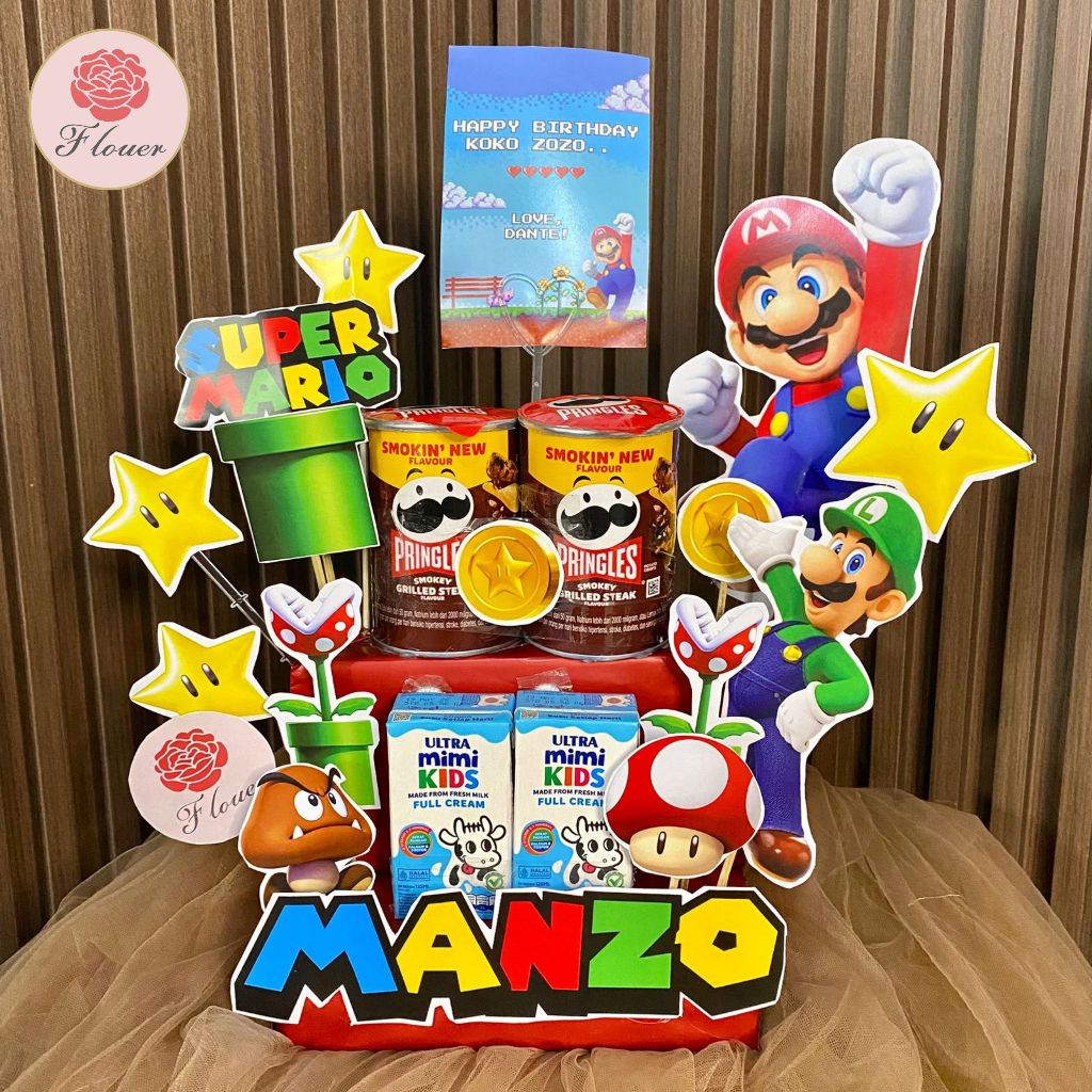SNACK TOWER CUSTOM KARAKTER ANAK - Kado Ulang Tahun Anak, Kado Unik, Kado Custom