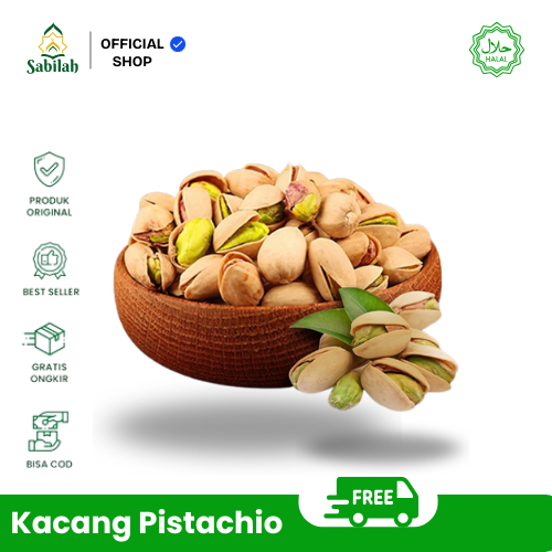 

Kacang Pistachio 1 kg Premium | Kacang Arab Fustuk Pistachio Pistacio Oleh-Oleh Haji Umroh