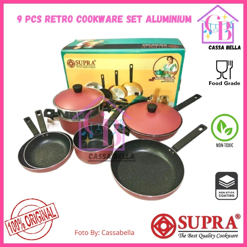 Panci SUPRA 9pcs Retro Collection / Panci SUPRA Renatta Moeloek Signature Set 9pcs