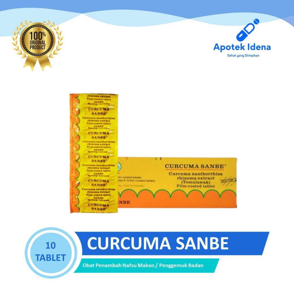 CURCUMA SANBE Tablet 10 Tablet Penambah Nafsu Makan Obat Penggemuk Badan