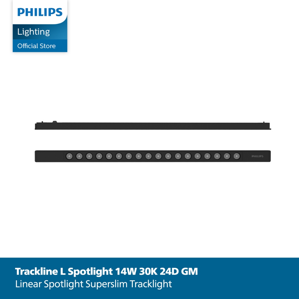 Lampu Philips LED Tracklight Linear Spotlight 14W 30K 24D Kuning
