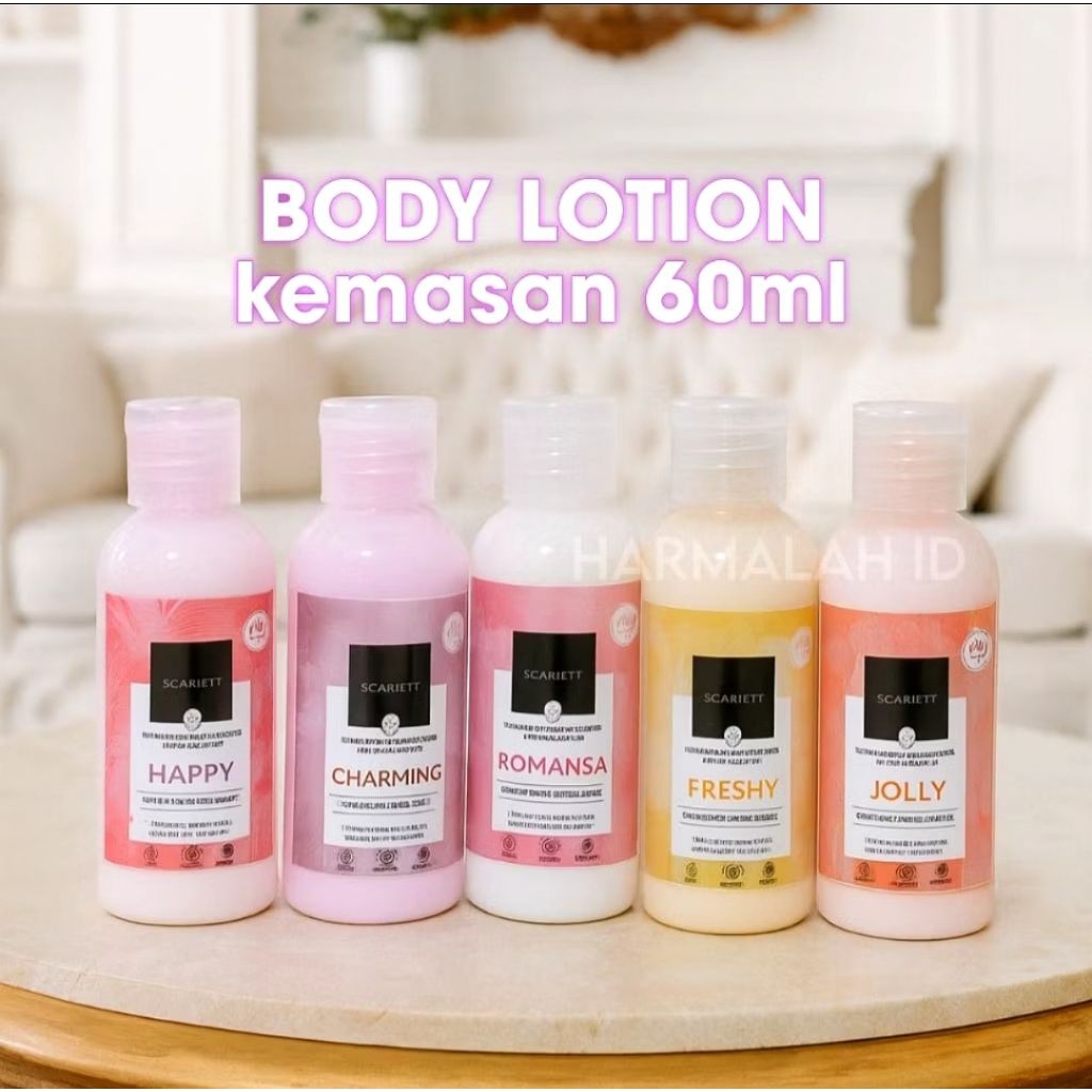 ❤️promo❤️ scarlett whitening body lotion varianlengkap kemasan 60ml