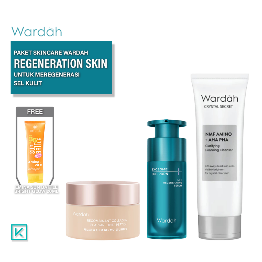 Paket Wardah Skincare for Regeneration Skin - Serum, Moisturizer