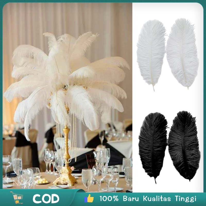 Isi2 Bulu Burung Bulu Bulu Aksesoris Bulu Bulu 38-45 Cm Bulu Ostricht