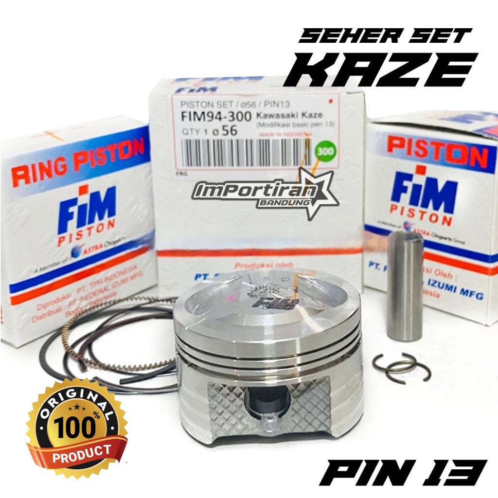 SEHER PISTON FIM KAZE 53 53,5 54 54,5 55 56 Pin Pen 13 FIM IZUMI
