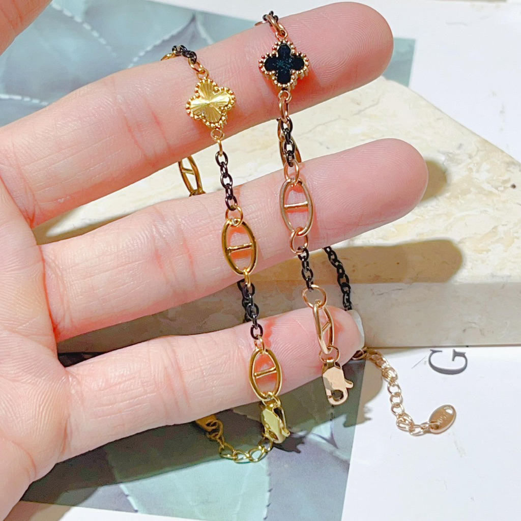 Gelang Black Gold Kait lobster embos 750