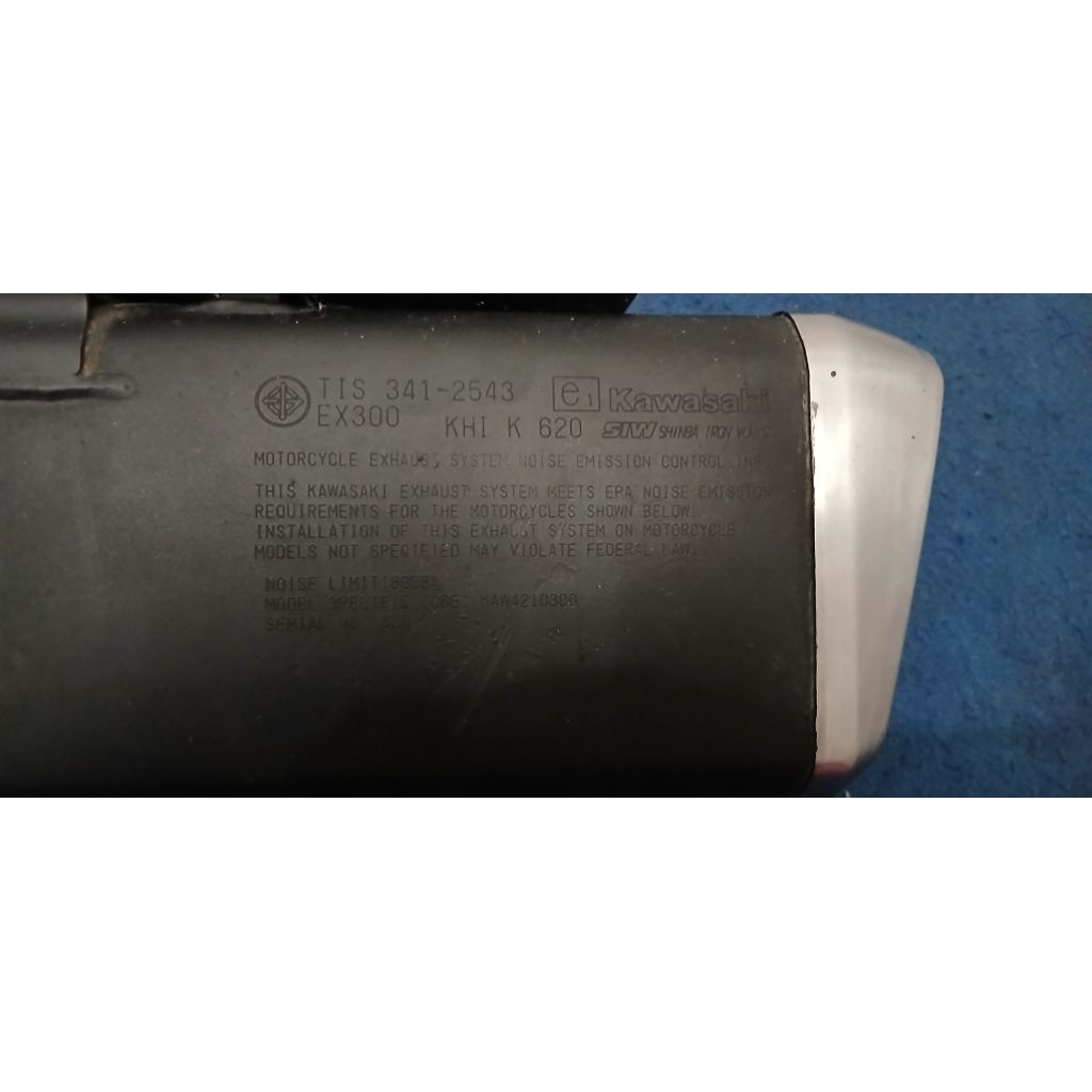 knalpot ori ninja 250 fi old