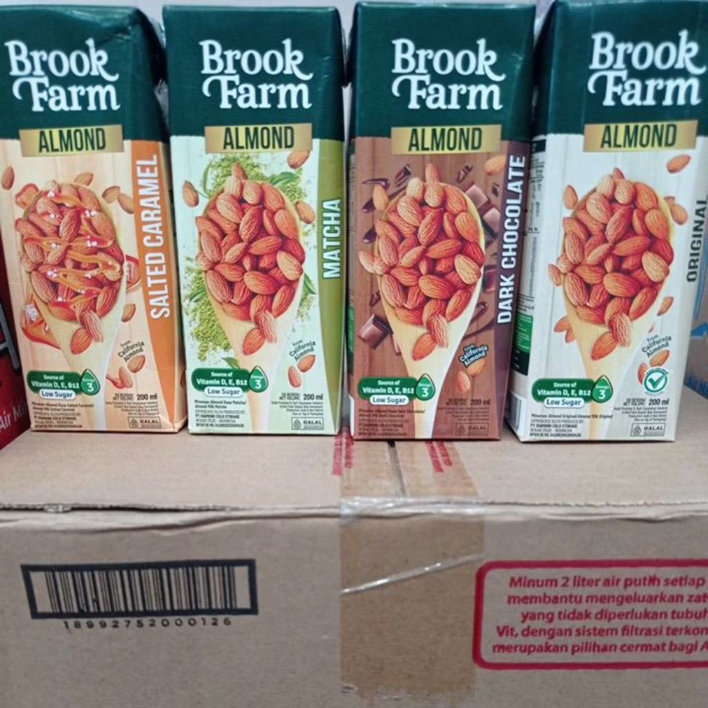 

ALMOND MILK BROOK FARM LOW SUGAR 200ML