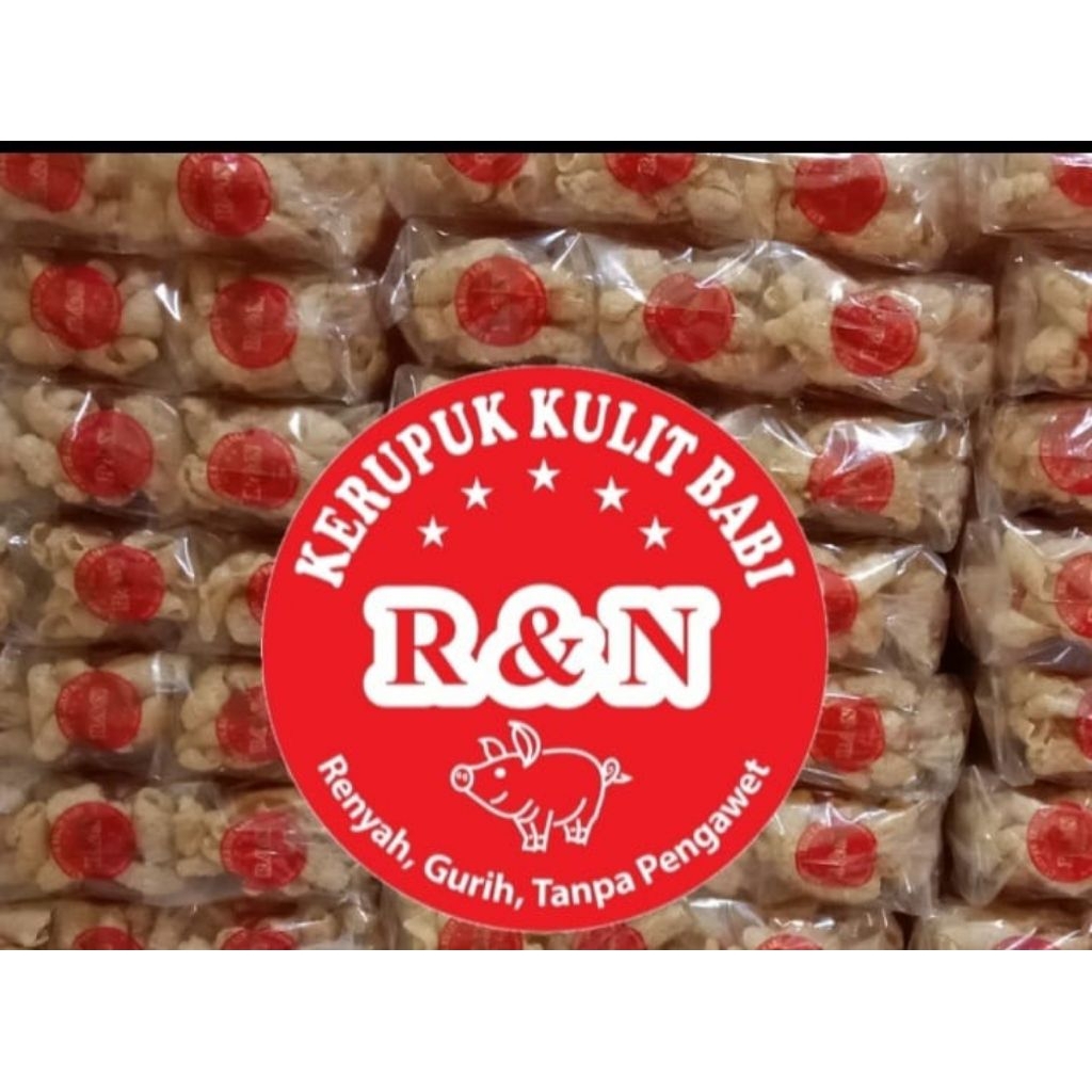 

KERUPUK KULIT BABI R&N PREMIUM 1PAK ISI 20 BUNGKUS BERAT PER KEMASAN 20 GRAM
