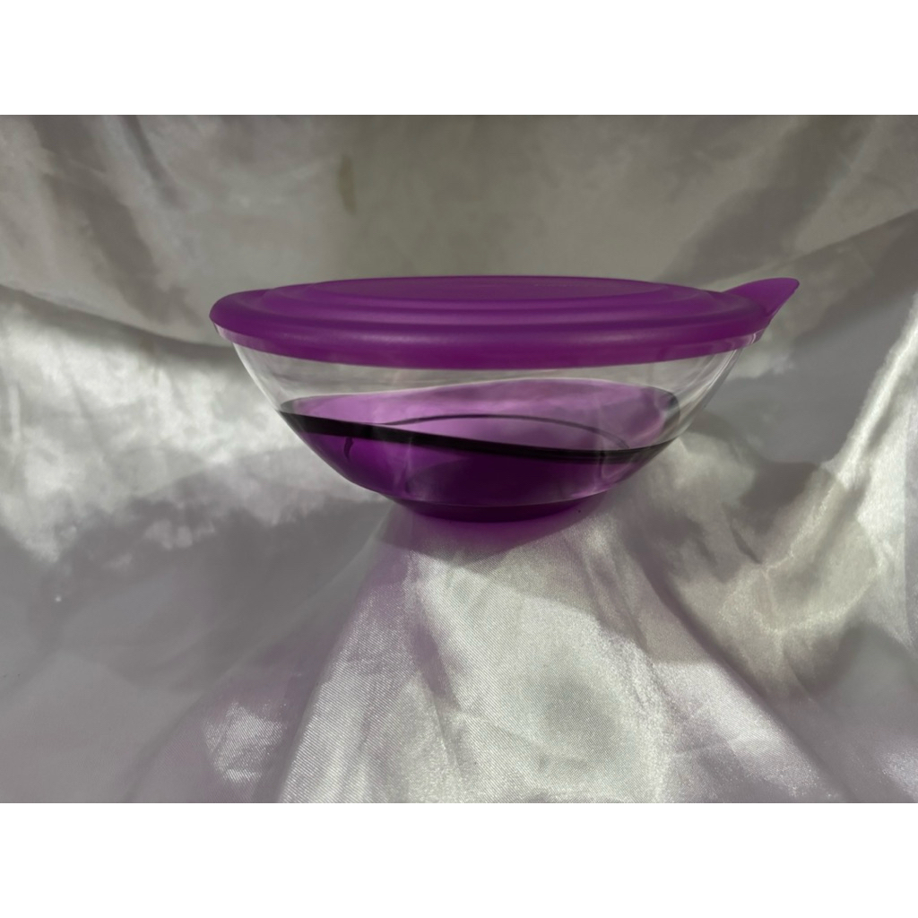 purple eleganzia bowl 600ml tupperware