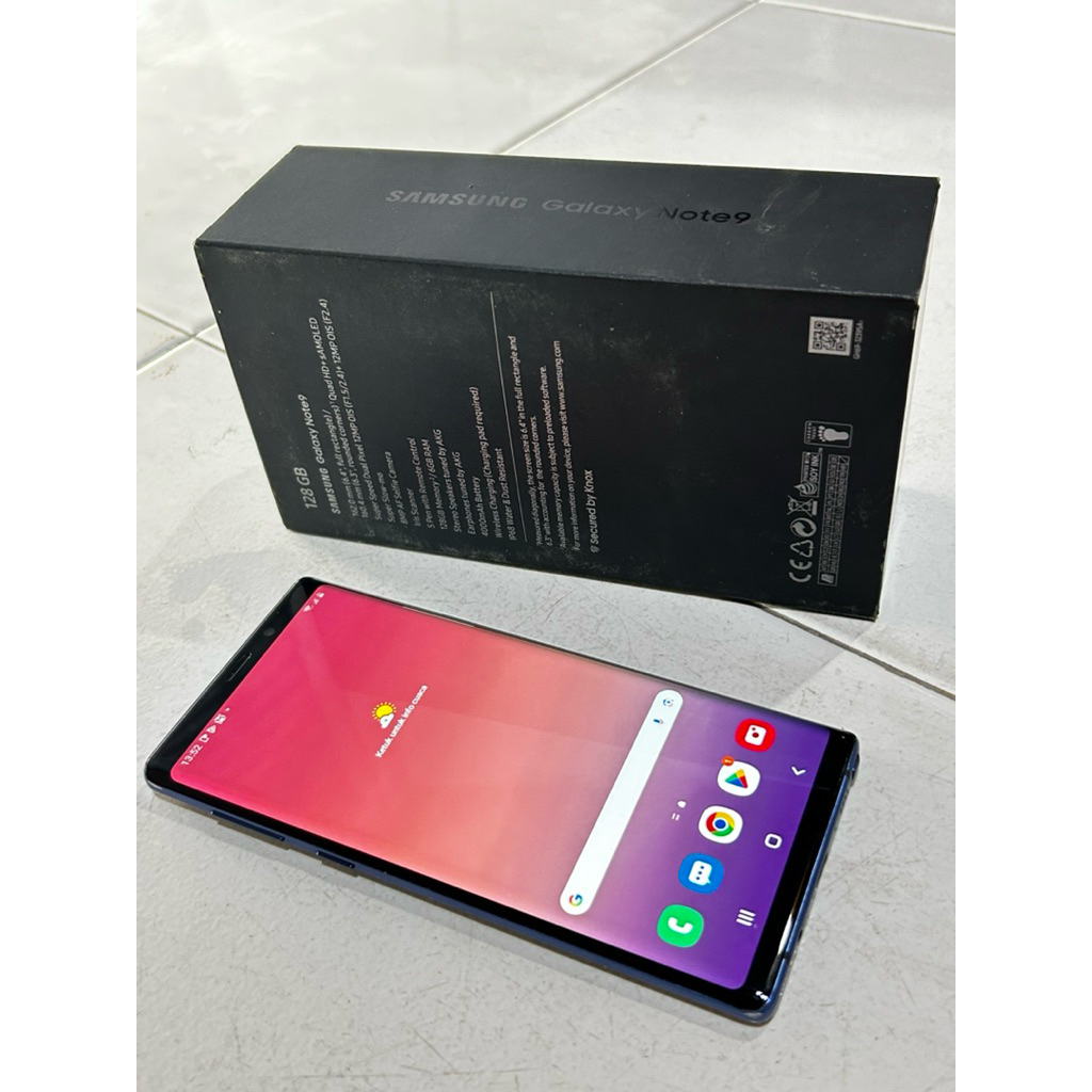 SAMSUNG GALAXY NOTE 9 NFC 8/128 second bekas no shadow