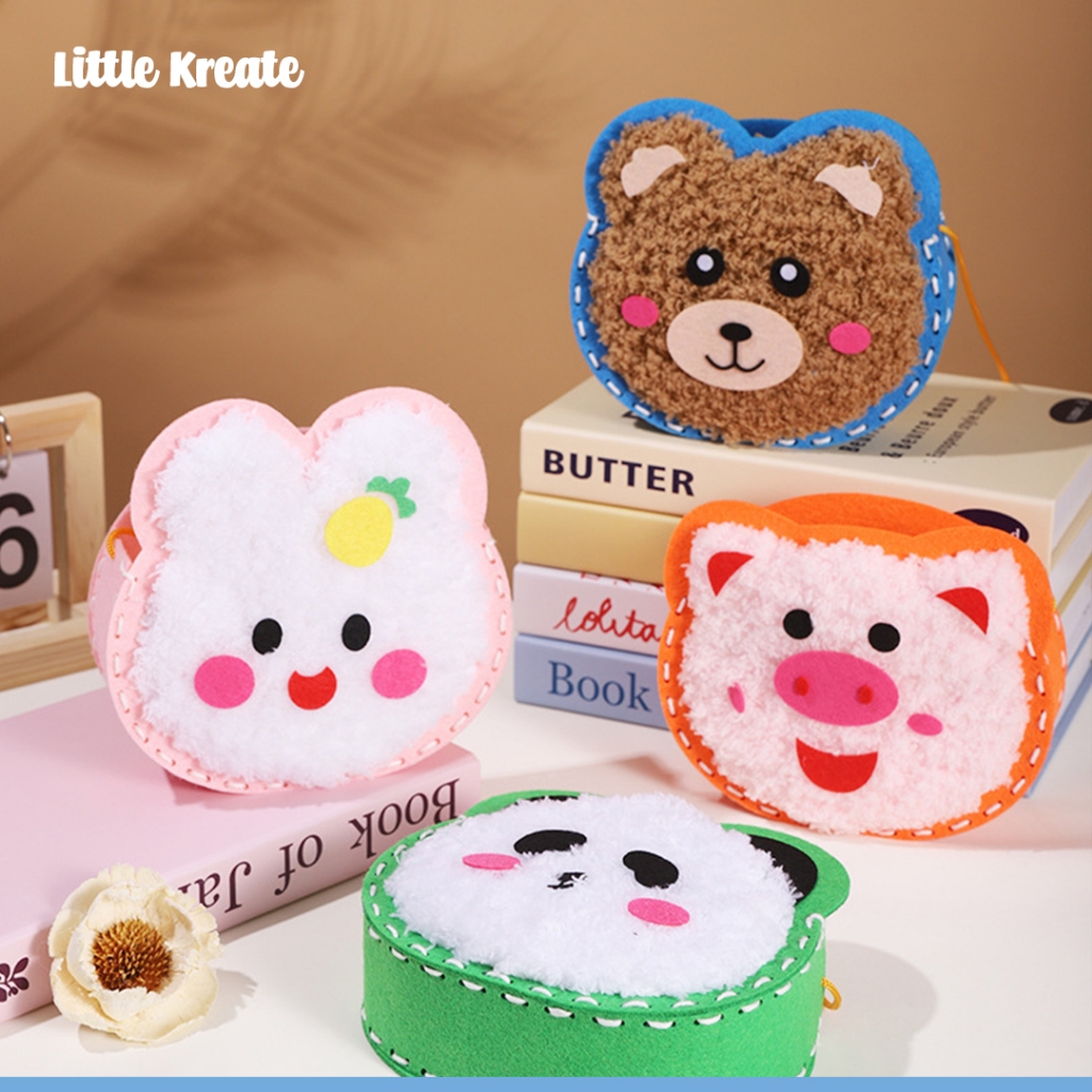 Little Kreate - Tas DIY - Thread Painting Bag - Mainan Edukasi - Prakarya Anak