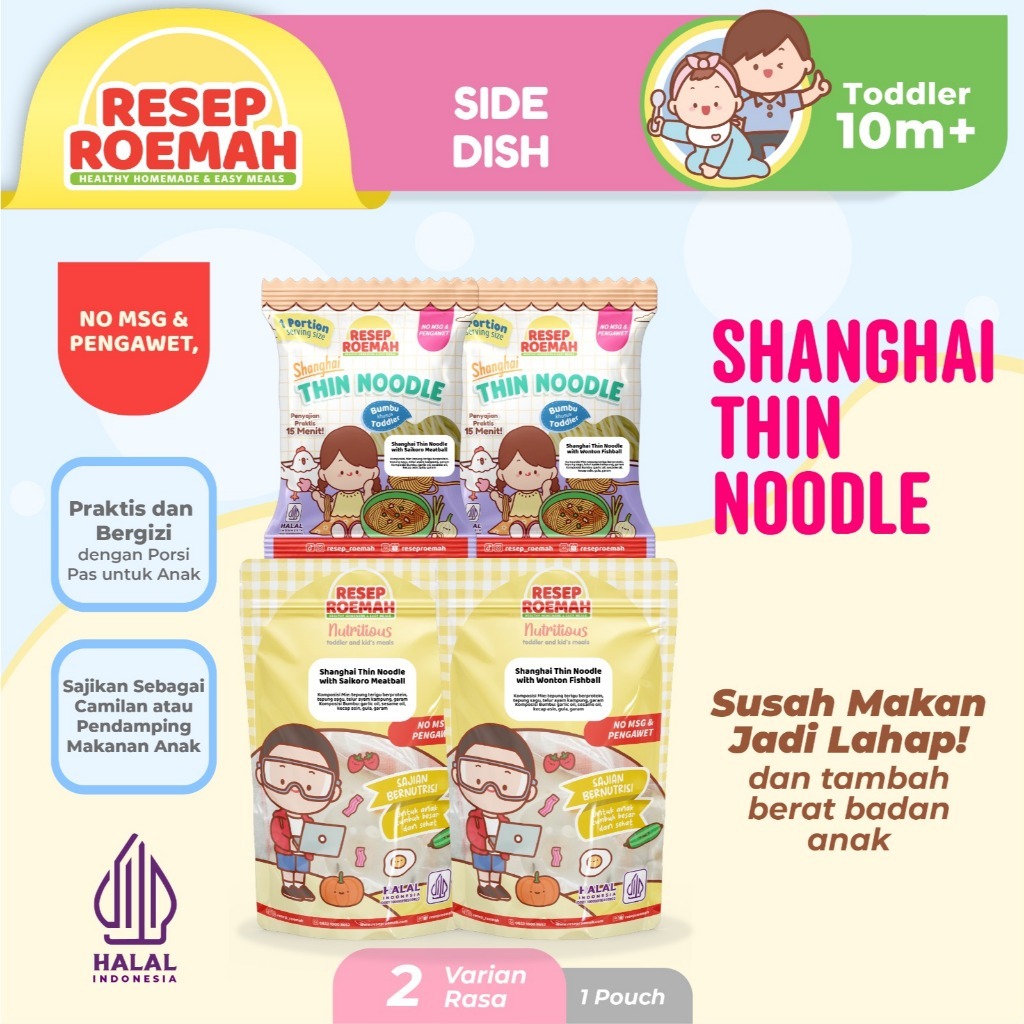 

Resep Roemah Shanghai Thin Noodle / Mie Halus ala Shanghai / Healthy Homemade Frozen Food / Toddler