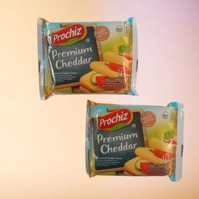 

Keju Prochiz Slice Cheddar isi 10 Lembar 160 Gram