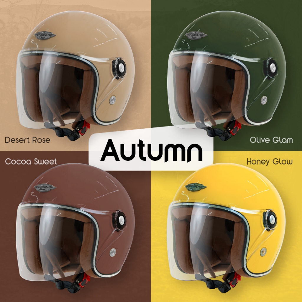 RSV CLASSIC SCHIJAB HELMET ALL SIZE - Helm Berkualitas dengan Sertifikasi SNI DOT & FMVSS Ringan 1.1